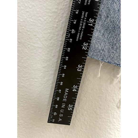 NWT ZENANA Women's Size 29 High Rise Wide Leg Dad Jean Distressed Raw Hem NEW‎ - Picture 8 of 11